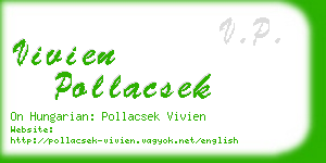 vivien pollacsek business card